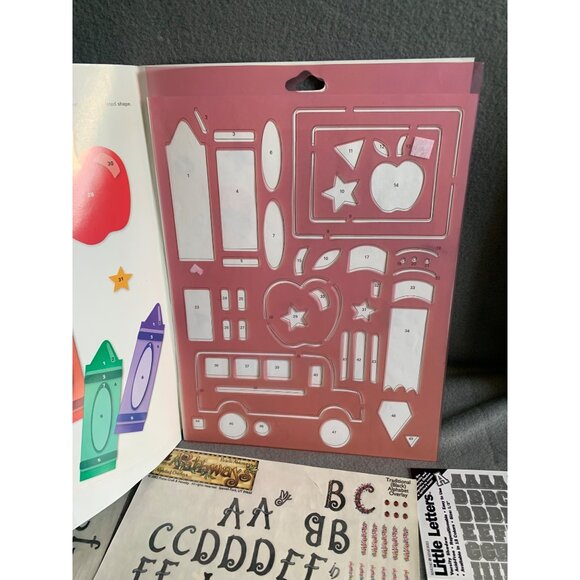 Scrapbooking & Craft Supplies Bundle: Stickers Buttons Templates & Embellishment - Picture 10 of 11